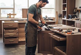 نمایش توضیحات ساخت کابینت آشپزخانه